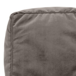 icon Sirena Scallop Chair Bean Bag And Footstool Charcoal Grey Velvet Bean Bags - thumbnail 6