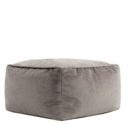 icon Sirena Scallop Chair Bean Bag And Footstool Charcoal Grey Velvet Bean Bags - thumbnail 8