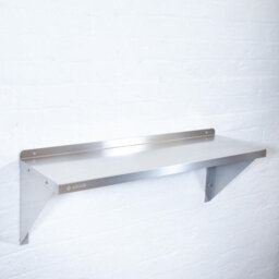 eZone Stainless Steel Wall Shelf 1500X350mm Commercial Catering Kitchen Storage - thumbnail 4