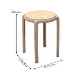 Thehotsale 6 Pcs Plastic Backless Stacking Stool - thumbnail 6