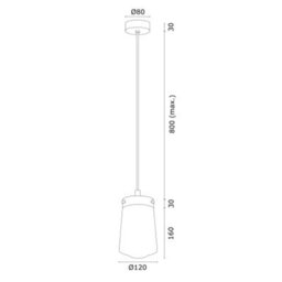 Luminosa Lighting Luminosa Pasadena Slim Pendant Ceiling Light White Shine, Brass Steel - thumbnail 5