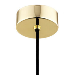 Luminosa Lighting Luminosa Pasadena Slim Pendant Ceiling Light White Shine, Brass Steel - thumbnail 4