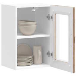 Berkfield Kitchen Wall Cabinet With Glass Door Kalmar Old Wood Engineered Wood - thumbnail 5