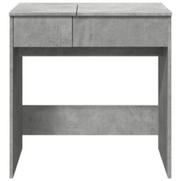 Berkfield Dressing Table With Mirror Concrete Grey 73X46.5X120 Cm - thumbnail 5