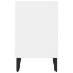 Berkfield Tv Cabinet With Metal Legs White 103.5X30X50 Cm - thumbnail 5