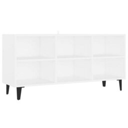 Berkfield Tv Cabinet With Metal Legs White 103.5X30X50 Cm - thumbnail 2