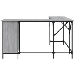 Berkfield Desk Grey Sonoma 141X141X75 Cm Engineered Wood - thumbnail 4