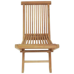 Charles Bentley Pair Of Solid Wooden Teak Outdoor Folding Garden Patio Chairs - thumbnail 6
