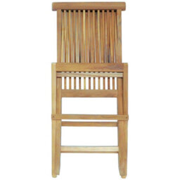 Charles Bentley Pair Of Solid Wooden Teak Outdoor Folding Garden Patio Chairs - thumbnail 7
