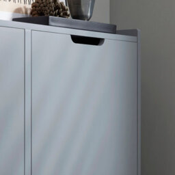 Sobuy Fsr100-Hg, Narrow Shoe Rack Shoe Cabinet With 4 Flip Drawers Slim Wooden Storage Cupboard,grey,w100Xd19Xh90.5 - thumbnail 6