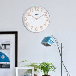 Geepas Wall Clock Modern Large Number Silent Round Clock Battery Operated - thumbnail 1