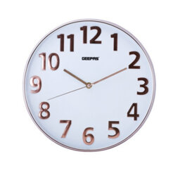 Geepas Wall Clock Modern Large Number Silent Round Clock Battery Operated - thumbnail 3