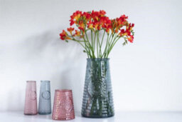 Verano Spanish Ceramics Recycled Glass Mandala Pink Home Décor Medium Vase (H) 27.5Cm - thumbnail 2