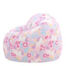 icon Kids Unicorn Bean Bag Chair Purple Childrens Bean Bags - thumbnail 8