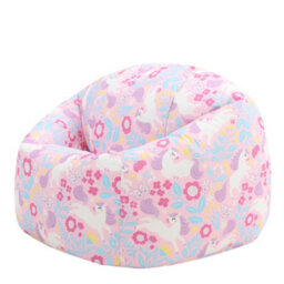icon Kids Unicorn Bean Bag Chair Purple Childrens Bean Bags - thumbnail 1