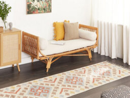 Beliani Rug Atan Multicolour 80 X 300 Cm Cotton Kilim - thumbnail 2