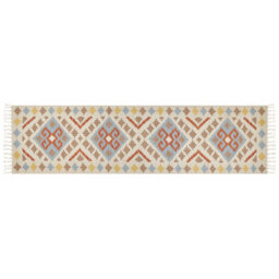Beliani Rug Atan Multicolour 80 X 300 Cm Cotton Kilim - thumbnail 4