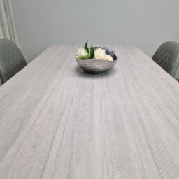 Kosy Koala Dining Table And 4 Chairs Grey 4  Grey Leather Chairs Wood Dining Set Furniture - thumbnail 4