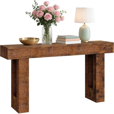 "63"" Entryway Console Table With Storage Sofa Table Behind Couch For Living Room" - image 1
