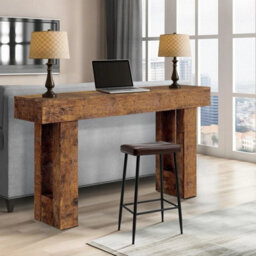 "63"" Entryway Console Table With Storage Sofa Table Behind Couch For Living Room" - thumbnail 3