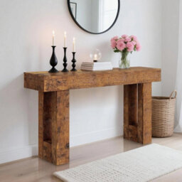 "63"" Entryway Console Table With Storage Sofa Table Behind Couch For Living Room" - thumbnail 6