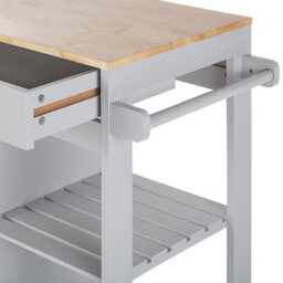 Beliani  Kitchen Trolley Trapani Grey - thumbnail 9