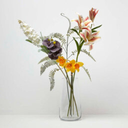 Homescapes Artificial Ivory Handcrafted Delphinium Flower Stem, 82 Cm - thumbnail 7