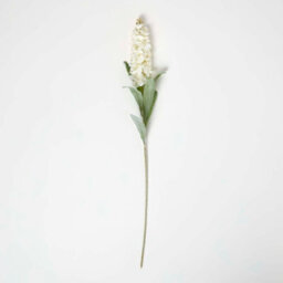 Homescapes Artificial Ivory Handcrafted Delphinium Flower Stem, 82 Cm - thumbnail 2