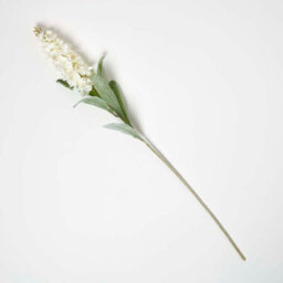 Homescapes Artificial Ivory Handcrafted Delphinium Flower Stem, 82 Cm - thumbnail 1