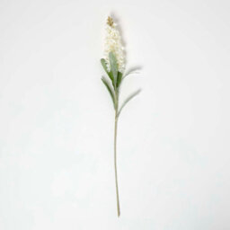 Homescapes Artificial Ivory Handcrafted Delphinium Flower Stem, 82 Cm - thumbnail 4