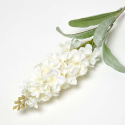 Homescapes Artificial Ivory Handcrafted Delphinium Flower Stem, 82 Cm - thumbnail 3