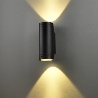 Ultra Beam Lighting Ultrabeam Black Up And Down Outdoor Led Wall Light 24 Watt Led 1800 Lumen - image 1