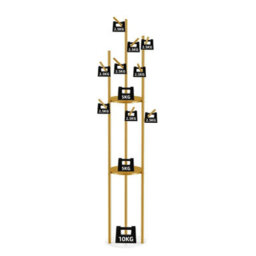 Fativo  Heavy Duty Marble Coat Rack Stand Tall Clothes Rail Hanger F Bedroom Office Hall 172.5Cm H - thumbnail 3