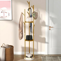 Fativo  Heavy Duty Marble Coat Rack Stand Tall Clothes Rail Hanger F Bedroom Office Hall 172.5Cm H - thumbnail 6