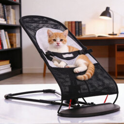 Mini Rocking Chair Hammock For Small Dogs Foldable Pet Lounger - thumbnail 7