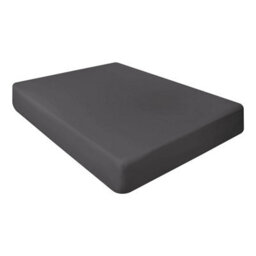 "Ameha Fitted Sheet 40Cm Extra Deep Pocket Elastic Corners Soft Microfiber Fitted Sheet 16"" Charcoal (Super King 180X200Cm)" - thumbnail 1