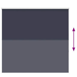 Berkfield Durable Roller Blind Blackout Marine 145X175 Cm Fabric Width 141.6 Cm Polyester - thumbnail 5