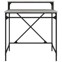 Berkfield Desk Grey Sonoma 80X50X90 Cm Engineered Wood And Iron - thumbnail 5