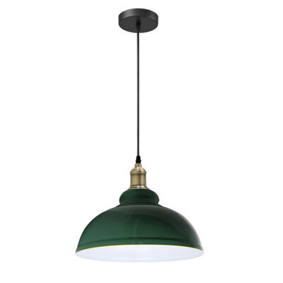 Ledsone Modern Industrial Pendant Light  Green Metal Ceiling Lamp With 95Cm Adjustable Cord - image 1
