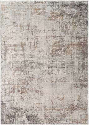 Livabliss Roma-Abstract Grey Brown Green Modern Marble Living Dining Bedroom Rug 160 X 215 Cm Easy Care, Non Shedding - image 1