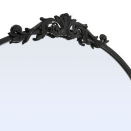 Darphe Black Metal Frame Decorative Mirror 80Cm W X 2.5Cm D X 180Cm H - thumbnail 5