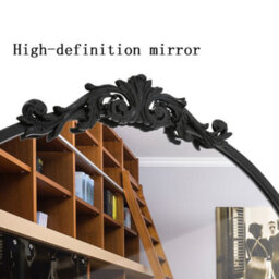 Darphe Black Metal Frame Decorative Mirror 80Cm W X 2.5Cm D X 180Cm H - thumbnail 8