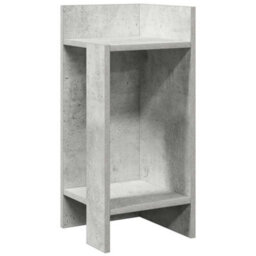 Berkfield Side Tables 2 Pcs With Shelf Concrete Grey 25.5X27X60 Cm - thumbnail 5