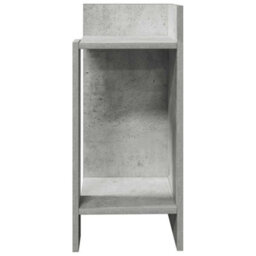 Berkfield Side Tables 2 Pcs With Shelf Concrete Grey 25.5X27X60 Cm - thumbnail 4