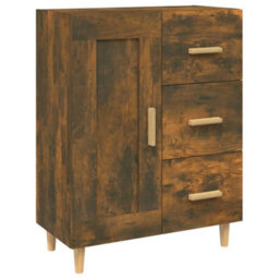 Berkfield Classic Sideboard Smoked Oak 69.5X34X90 Cm Engineered Wood - thumbnail 1