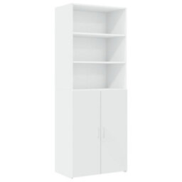 Berkfield Storage Cabinet White 70X42.5X225 Cm Engineered Wood - thumbnail 6