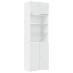 Berkfield Storage Cabinet White 70X42.5X225 Cm Engineered Wood - thumbnail 2