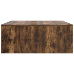 Berkfield Coffee Table With Drawers Smoked Oak 100X100X40 Cm - thumbnail 7