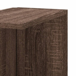 Berkfield Wall Corner Shelf Brown Oak 36.5X36.5X140 Cm Engineered Wood - thumbnail 7