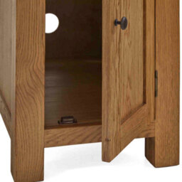 Zelah Oak 110Cm Computer Desk With Drawer - By Roseland Furniture - thumbnail 7